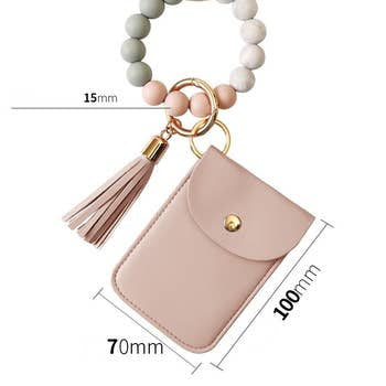 Silicone Bracelet Tassle Keychain