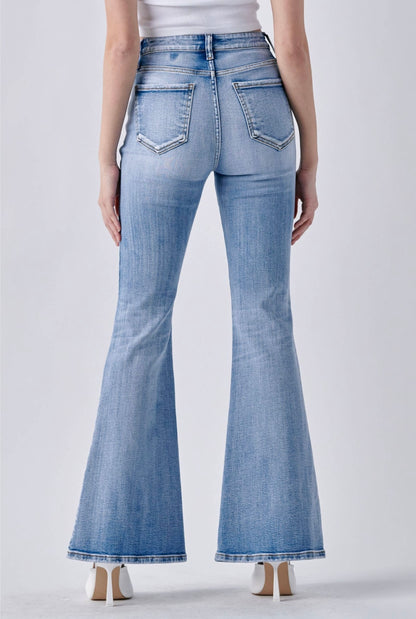 Dancing in Denim - Highrise Flare Denim Jeans