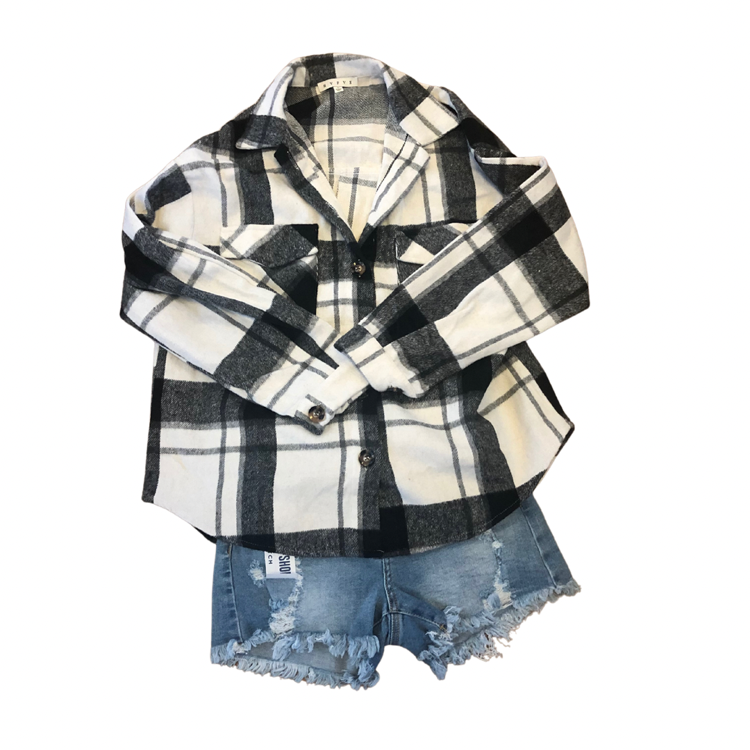 Effortless Ease Plaid Print Flannel