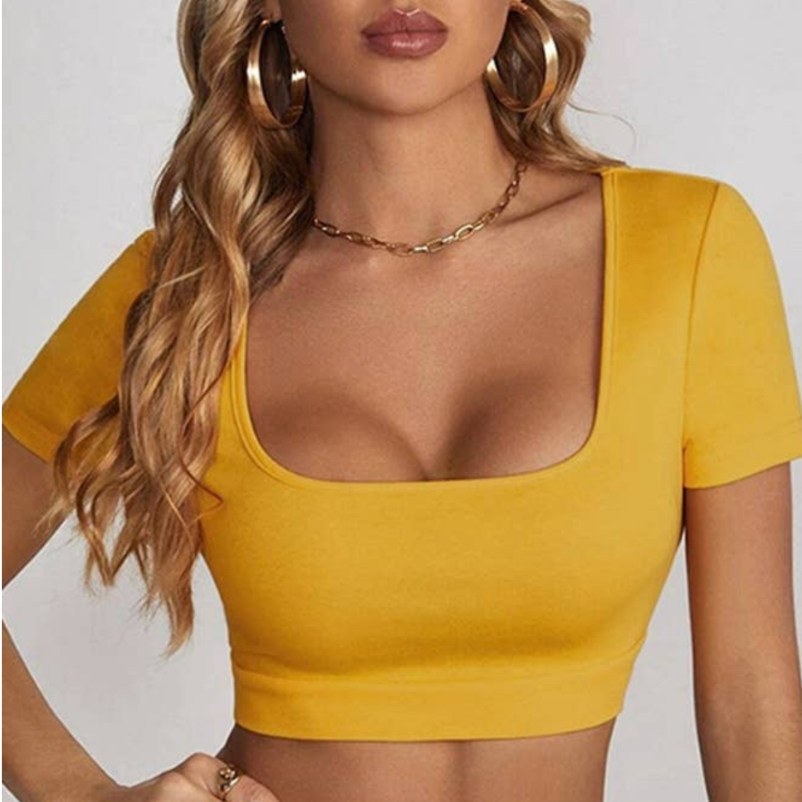 Sweet Like Sunshine - Yellow Crop Top