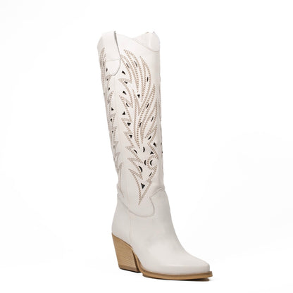 Tall White Cowgirl Boots