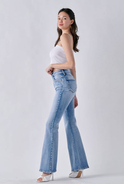 Dancing in Denim - Highrise Flare Denim Jeans