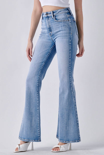 Dancing in Denim - Highrise Flare Denim Jeans