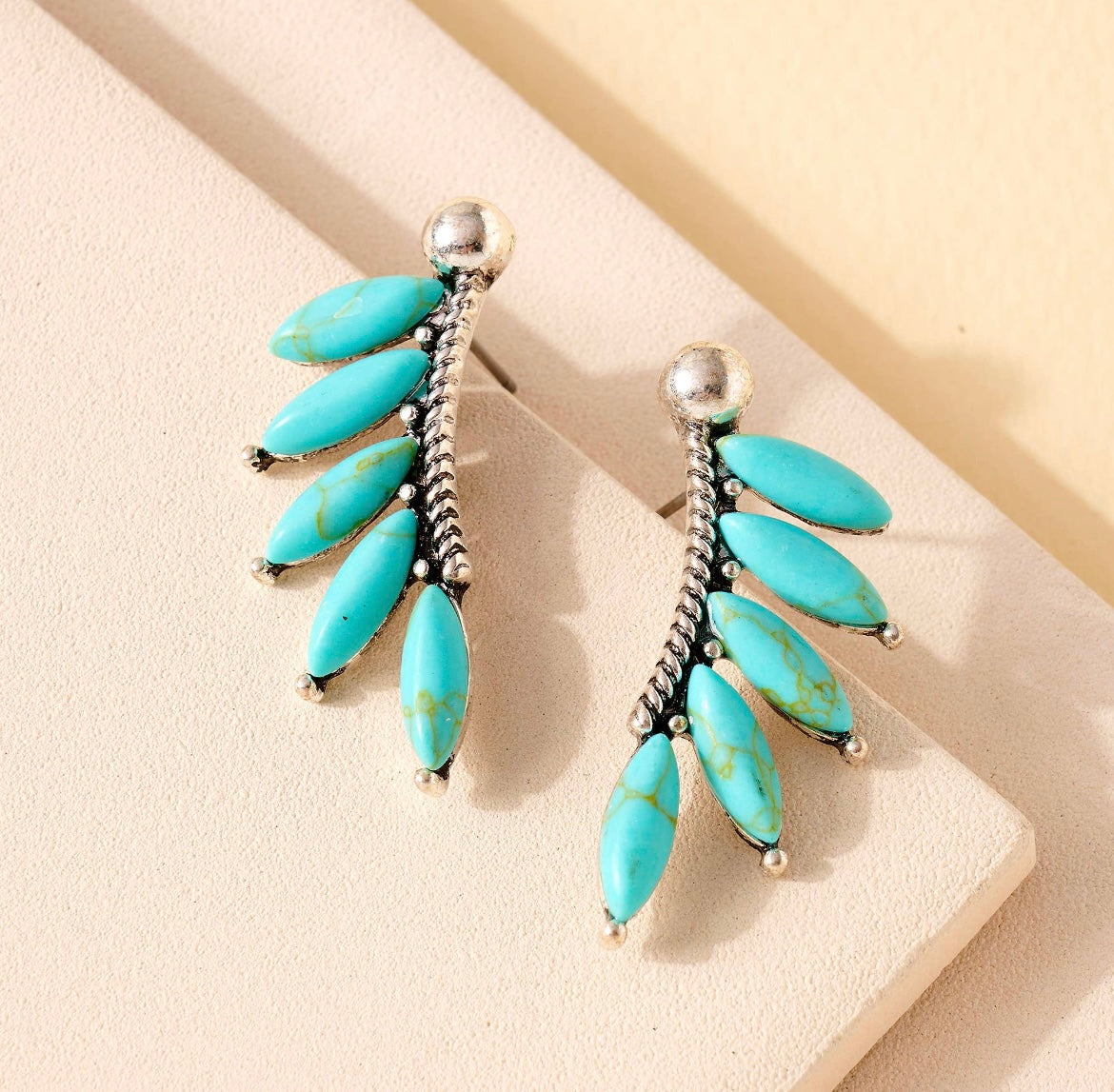 Traveling West Turquoise Stud Earrings