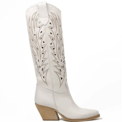 Tall White Cowgirl Boots