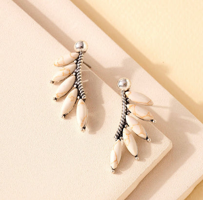 Traveling West Ivory Stud Earrings